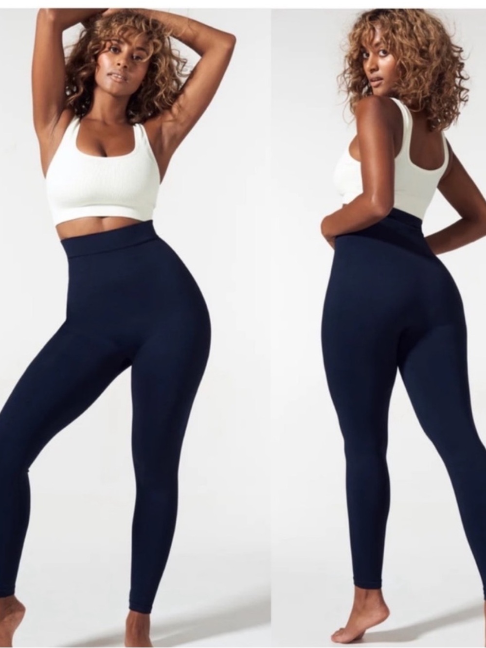 BLANQI High-Waist Maternity Navy Leggings